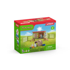 Schleich World of Nature Farm Life Kaninchenstall (42420) Spielzeug Kinder