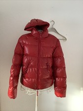 Originale Duvetica Daumenjacke, Gr It 48 EU40, rot mit Kapunze, leicht Superwarm