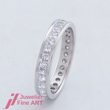 Brillant-Memoire-Ring - 30 Brillanten (Diamant) ges. 1,00ct - 18K/750 Weißgold
