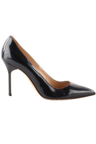 Manolo blahnik blaue - blahnik, lackleder