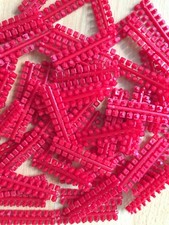 40x Ministeck Einserstreifen Streifen Steine Mosaikstein Farbe 31606 rot