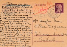Ganze postkarte politz - ganze,