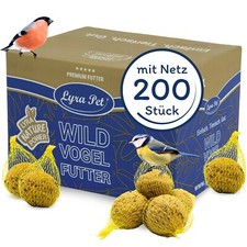 200 Meisenknödel mit Netz à 90 g = 18 kg Vogelfutter Wildvogelfutter Lyra Pet®