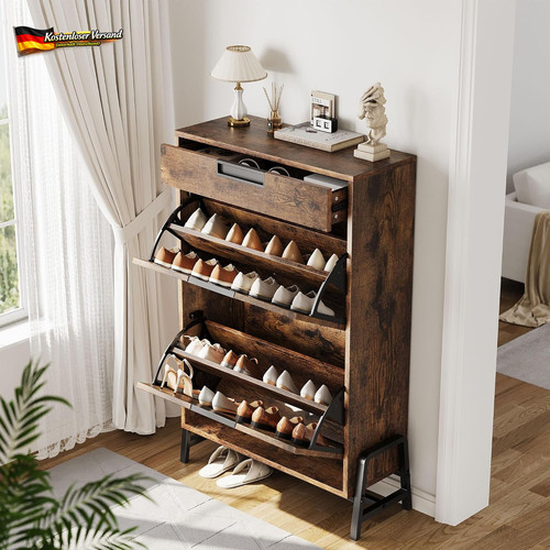 Schuhschrank mit klappfächern - schuhschrank,