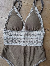 Badeanzug Raffiniert In Häkelnoptik Mit Glitzer-Effekt