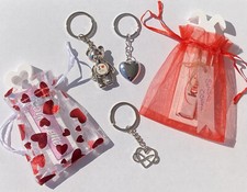 Schlüsselanhänger Herzen Herz Liebe Partner Teddy  Bär I Love You Liebe Geschenk