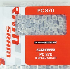 Sram Kette PC870 für 6, 7, 8 fach + Kettenschloss 48.2723.114.005 - 114 Glieder