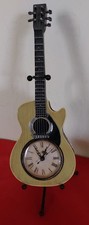 Tischuhr Kaminuhr Gitarre mit Ständer