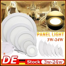LED Panel Einbaustrahler 230V Spots Flach Einbauleuchte Rund/Eckig Deckenleuchte