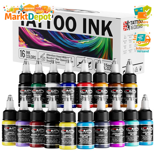 Tattoo farbe set basic - tattoo,