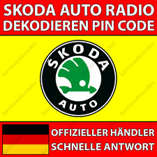 ✅SKODA RADIO DECODE PIN CODE FABIA OCTAVIA SUPERB YETI RNS & RCD STREAM BOLERO✅
