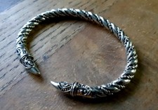 Armreif Rabe Vikings Lindwurm Wikinger Rune Schmuck Mittelalter Thor K10.15