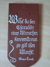 Dachziegel, Bieberschwanz, handbemalt