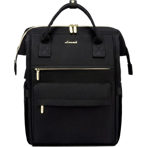Schwarzer damen rucksack mit - schwarzer,