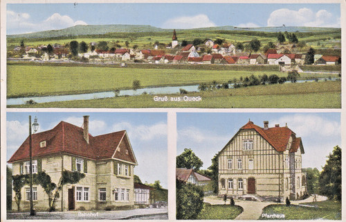Queck landpoststempel - +, +