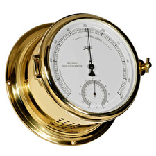 Schatz Royal Haar Hygrometer / Thermometer Messing 180mm x 93mm 480HT
