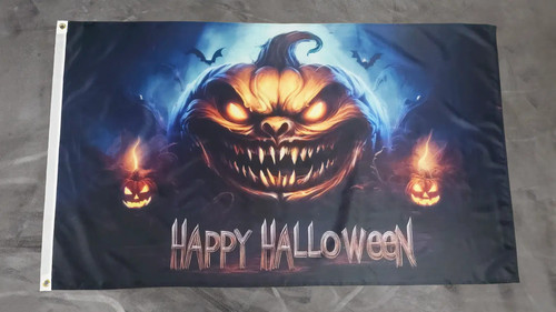 Fahne flagge happy halloween - fahne,