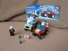 LEGO System Set 6511 und 6533 Polizei- u. Feuerwehr-Auto mit Anleitung City