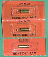 HEINE XHL 2,5V X-01.88.035 Ersatzlampe NEU Laryngoskop F.O. Augen Ohrspiegel Rep