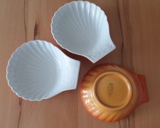 3x S.P.M. WALKÜRE BAYREUTH Bavaria Germany 529/12 Jakobsmuscheln Schale Förmchen