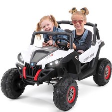 Kinder Elektro Auto Buggy Allrad 4x4 Elektroauto Ledersitz Jeep Kinderfahrzeug