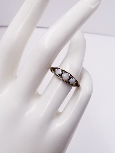 Feueropal ring gelbgold - 9,