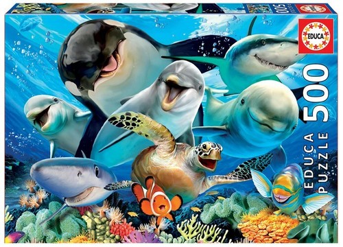 Educa puzzle underwater selfie - educa,