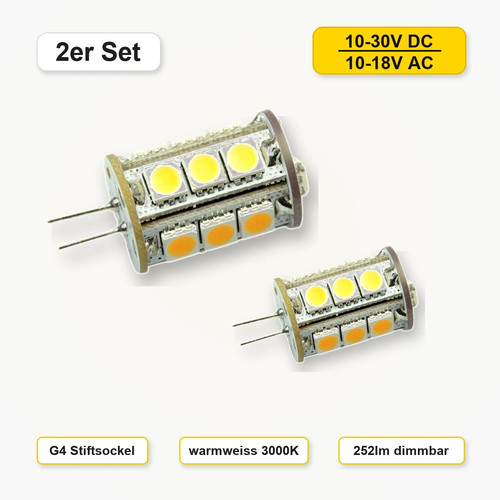 Led stiftsockel 12v 24v - g4,