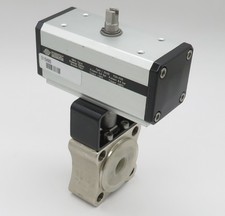 OMAL DA30 Pneumatischer Stellantrieb mit BINOX OT58 Kugelhahn Messing DN20 PN16