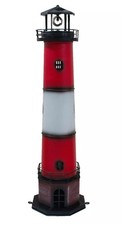 Deko Solar Leuchtturm Metall