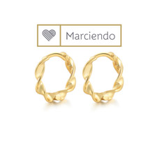 Creolen hoops Verdreht echt