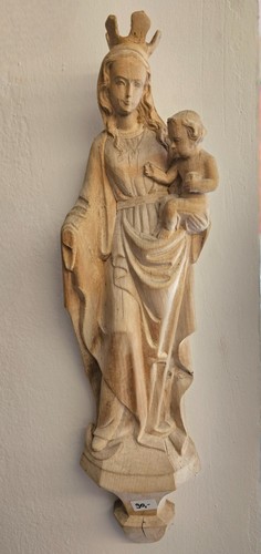 Große antike heiligenfigur - große,