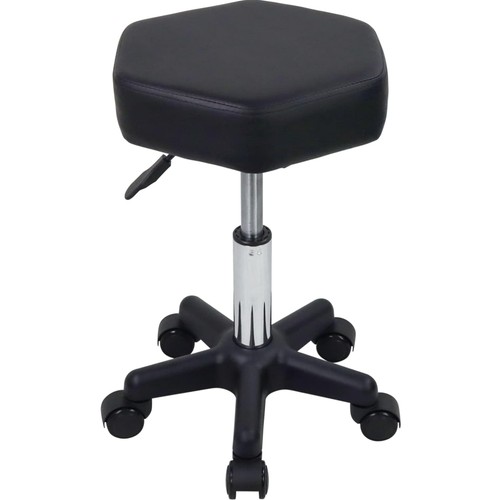 Schwarzer rollhocker mit - rollhocker,