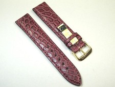 Markenware - Echt ALLIGATOR Flanke Uhrenarmband - flach 18/19/20/22mm - NEU!