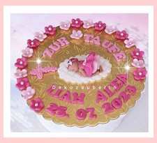 Tortendeko Taufe Mädchen Deko