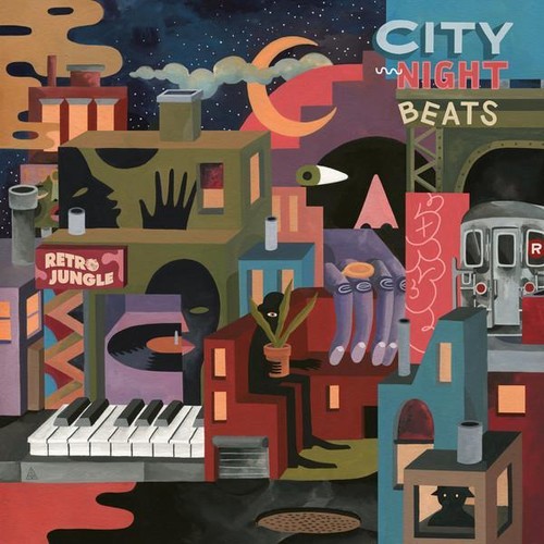 Retro jungle city - retro, night