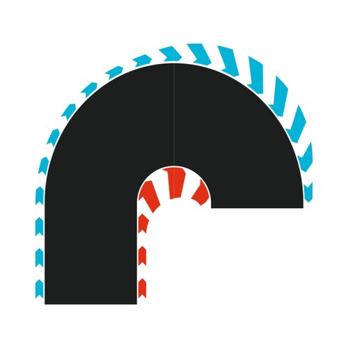 Hairpin curve 180 - hairpin, 180°
