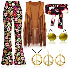 Damen Hippie Kostüm Hose 60er
