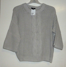 H&M Kabelstrickpullover taupe