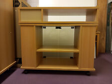 Phonoschrank auf Rollen, sehr guter Zustand, Buche 19,-  €