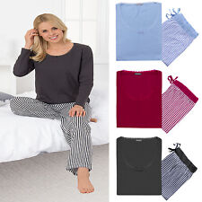 Damen Nachtwäsche Pyjama Schlafanzug Nachtanzug Alfa Baumwolle Größe S M L XL++