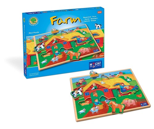 Holz puzzle farm bauernhof - holz, *