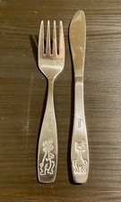 Kinderbesteck Gabel Messer Tiere Hase Katze Leopold Franz Edelstahl