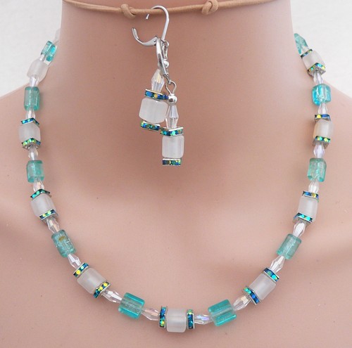 Schmuckset halskette ohrringe - schmuckset,