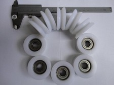 10St Seilrollen Torrolle Konstruktionsrollen Kuststoffrollen Umlenkrollen Rollen