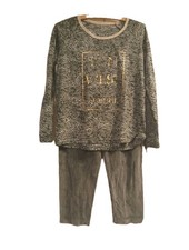 Hausanzug Fitnessanzug Sport-Zweiteiler Nicki Damen M grau