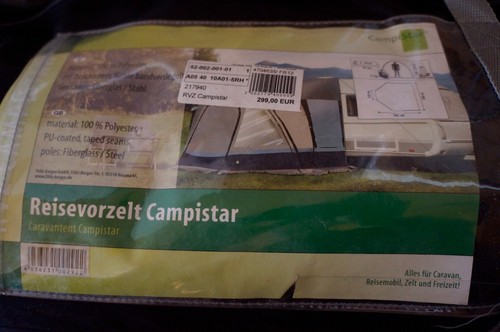 Reisevorzelt campistar - reisevorzelt,