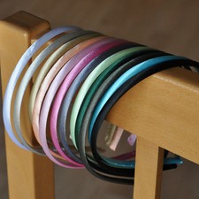 Schmaler Satin Haarreif Haarreifen VIELE Farben Haarschmuck Kopfschmuck 