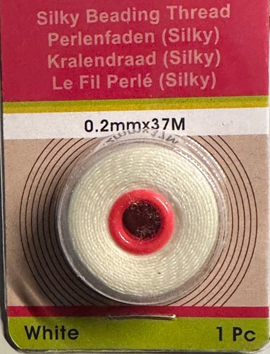 Perlenfaden nylonfaden weiß - perlenfaden,