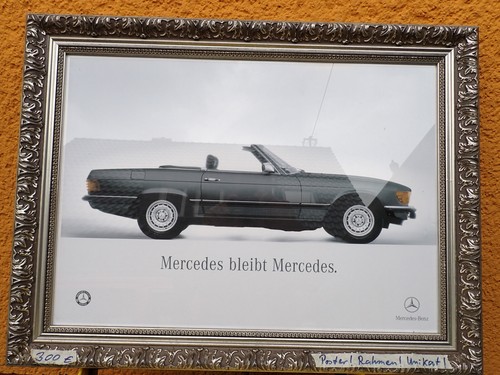 Mercedes r107 poster - mercedes, sl